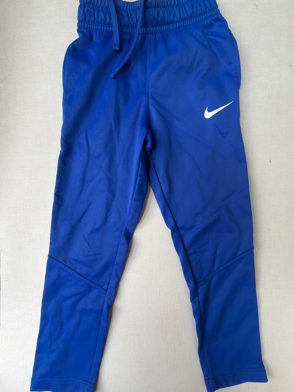 Nike Royal Blue Kids Athletic Joggers with White Swoosh